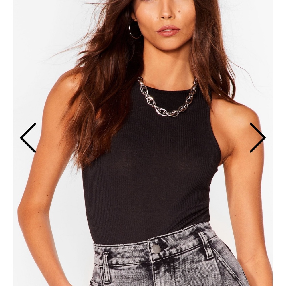 BRAND NEW with tags BROWN nasty gal bodysuit